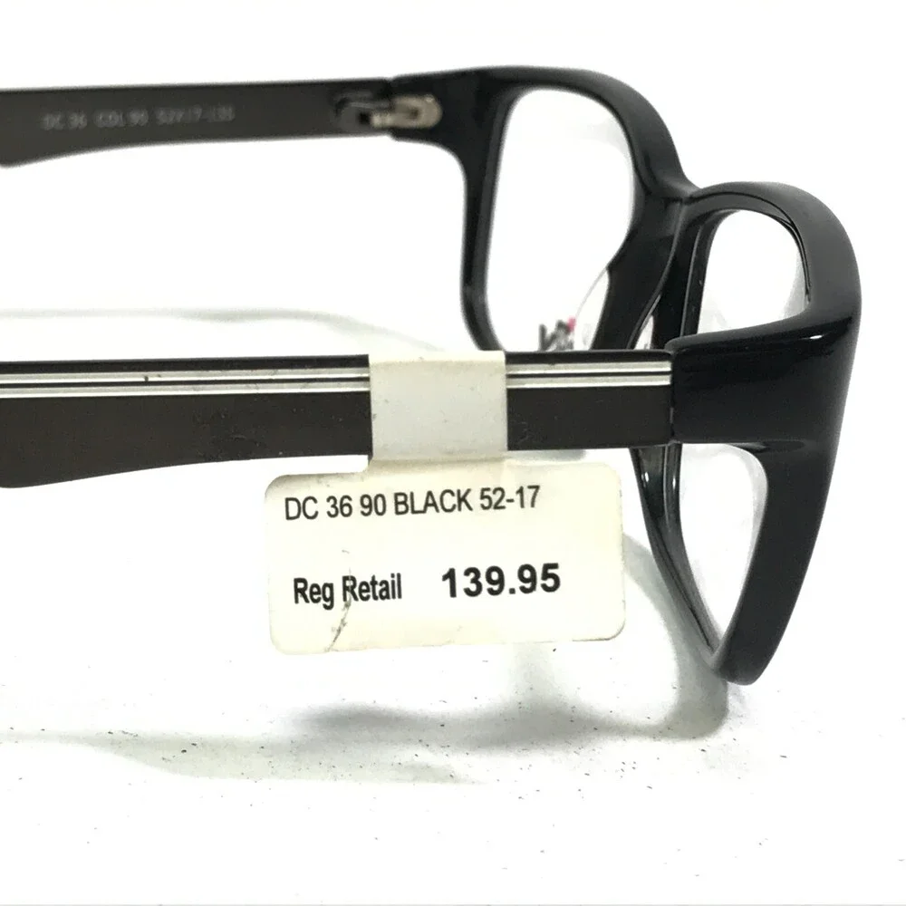 City Eyewear DC 36 COL 90 Eyeglasses Frames Black Square Full Rim 52-17-135
